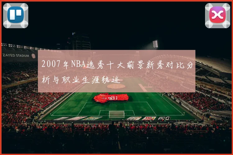 2007年NBA选秀十大前景新秀对比分析与职业生涯轨迹